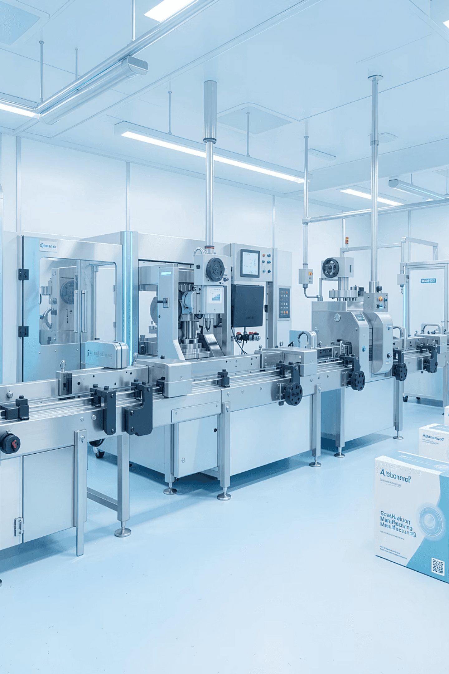 Visualisation of a clean manufacturing line